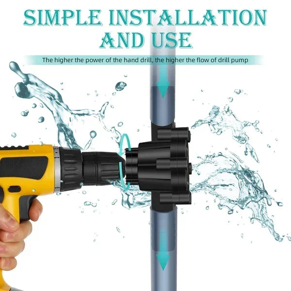 💧Hand Drill Pump Self-Priming Water Transfer Pump Portable