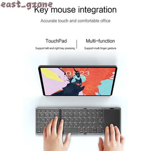 Mini tri-fold touch keyboard three-system universal Bluetooth wireless keyboard