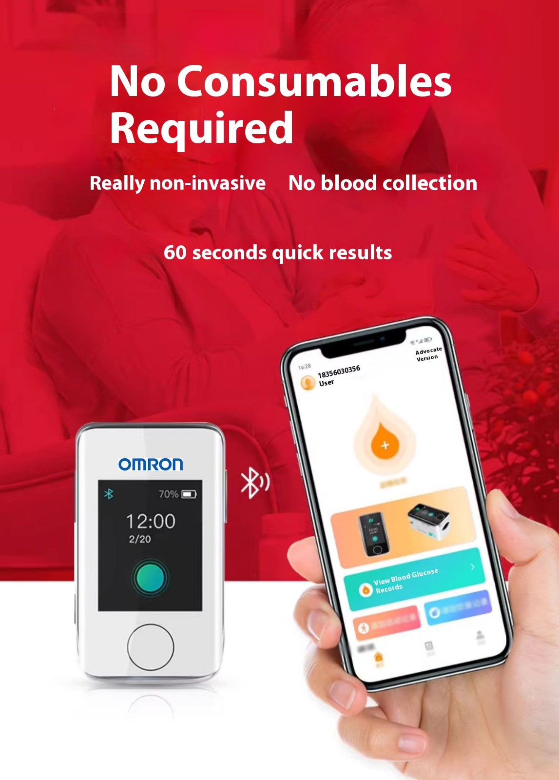 🔥HOT SALE-45%OFF🔥OMRON non-invasive blood glucose meter