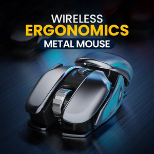 Wireless Ergonomics Metal Mouse