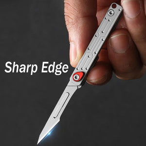 Mini Folding Replaceable Blade EDC Knife