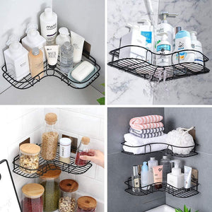 SELF ADHESIVE BATHROOM SHELF CORNER RACK (BUY 1 GET 1 FREE 😍)