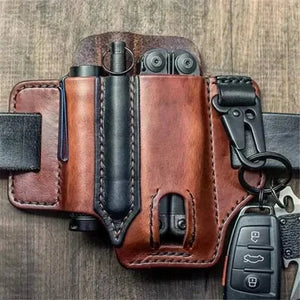 Last Day Promotion-48% Off🔥Cowhide Leather Owl Buckle Tactical Multifunctional Belt Cover