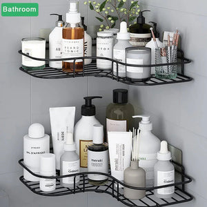 SELF ADHESIVE BATHROOM SHELF CORNER RACK (BUY 1 GET 1 FREE 😍)