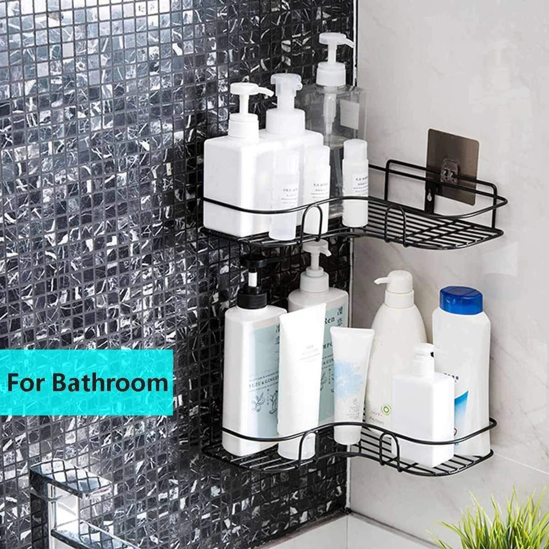 SELF ADHESIVE BATHROOM SHELF CORNER RACK (BUY 1 GET 1 FREE 😍)