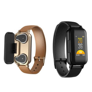 2-In-1 Wireless Bluetooth Headset & Smart Bracelet