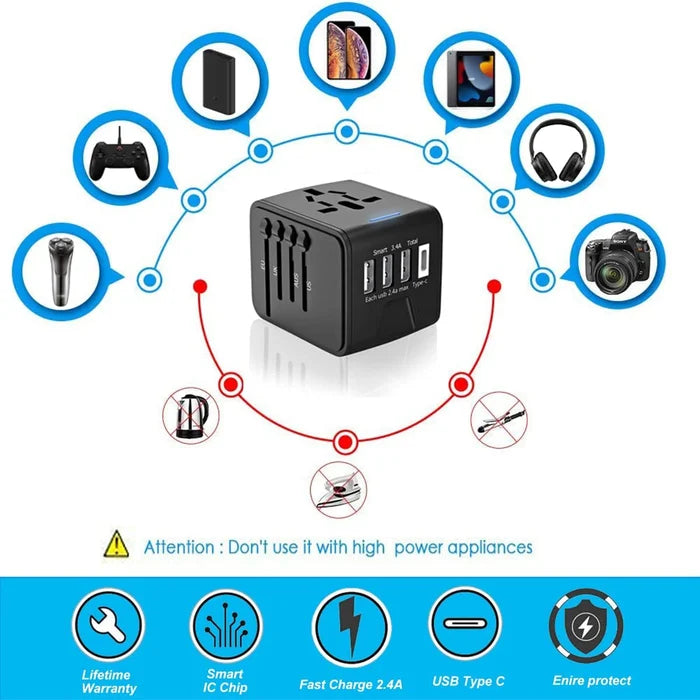 All-in-One Universal Travel Adapter