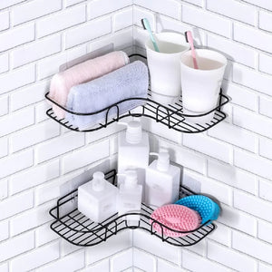 SELF ADHESIVE BATHROOM SHELF CORNER RACK (BUY 1 GET 1 FREE 😍)