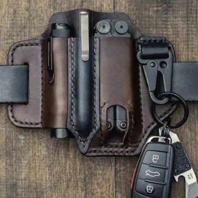 Last Day Promotion-48% Off🔥Cowhide Leather Owl Buckle Tactical Multifunctional Belt Cover