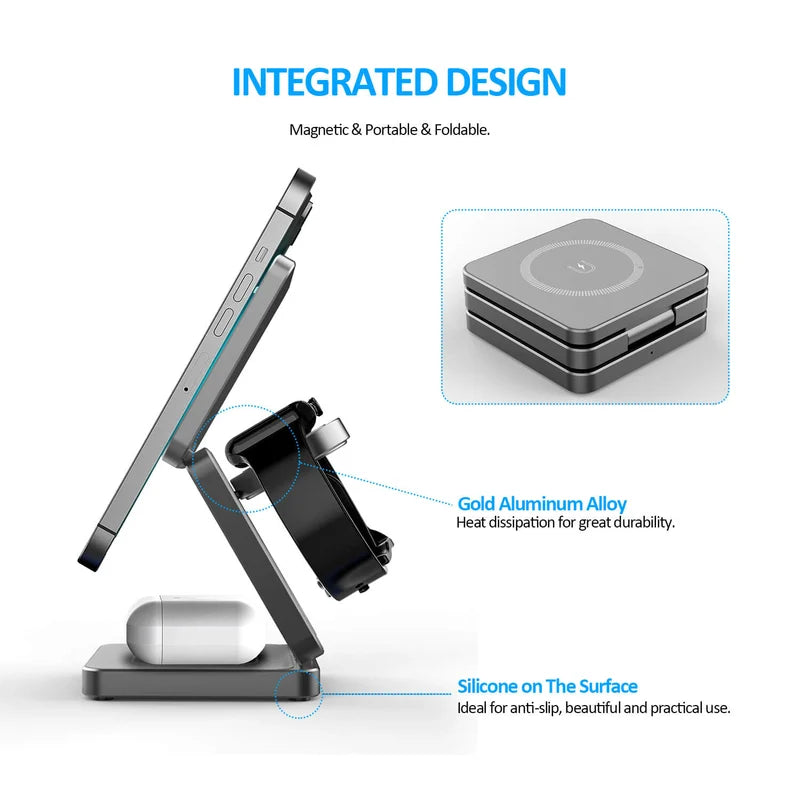 3-in-1 Magnetic Wireless Charger