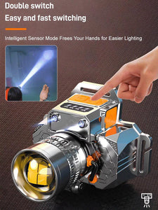 ✨HOT-SALE✨Head-Mounted Induction Zoomable Super Bright Flashlight