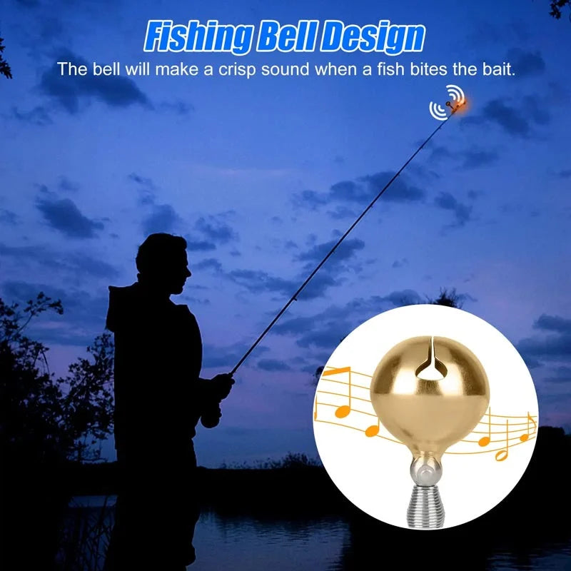 🎣 LED fishing lumina with fruit fishing with pocket bell🐟