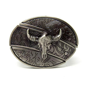 🔥LAST DAY 50% OFF🔥Men's personalized calf head belt buckle with knife