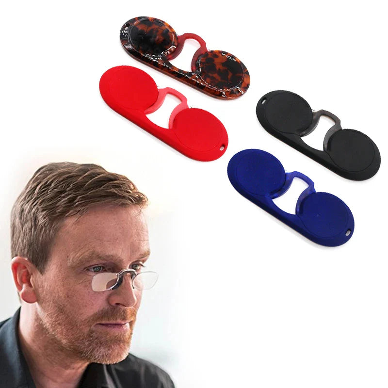 Portable Mini Nose Clip Reading Glasses