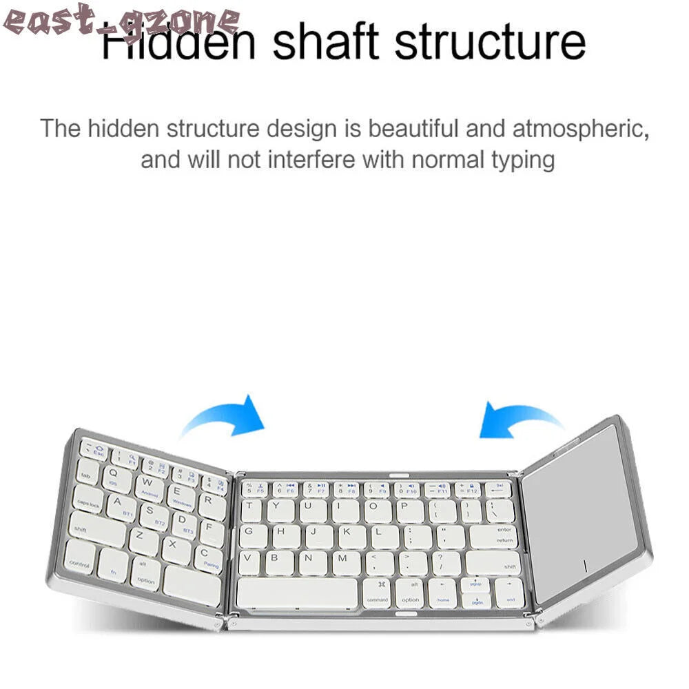 Mini tri-fold touch keyboard three-system universal Bluetooth wireless keyboard