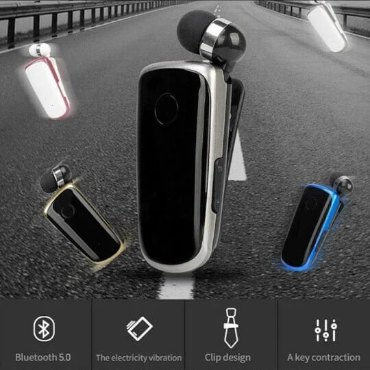 Collar-clip Bluetooth Headset