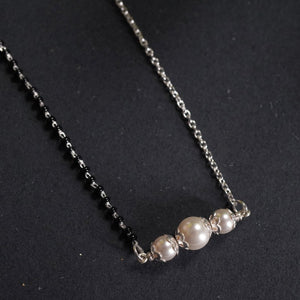 Contemporary Pearl Mangalsutra Design