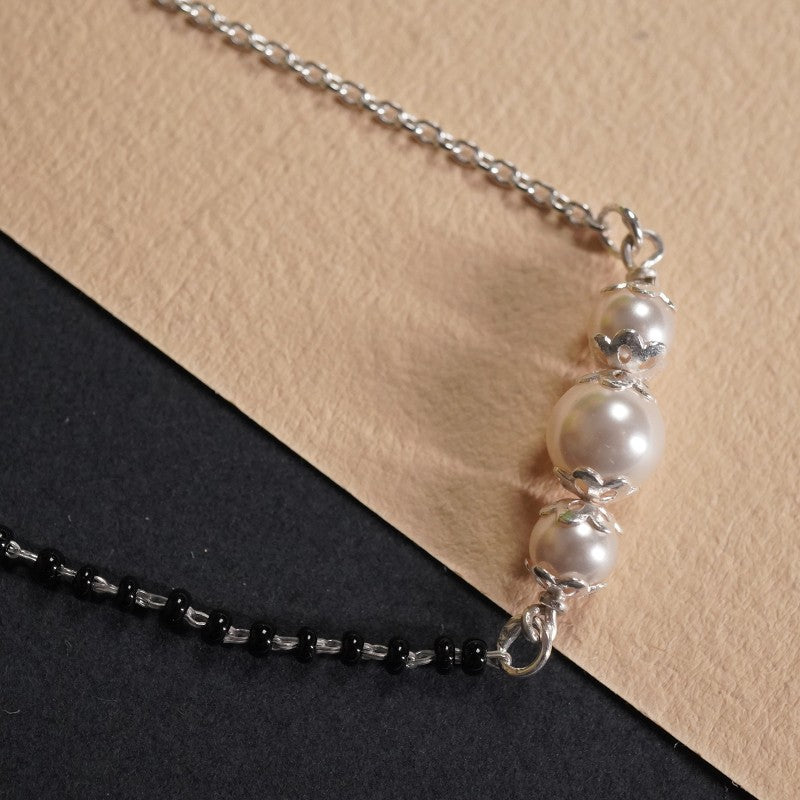 Contemporary Pearl Mangalsutra Design