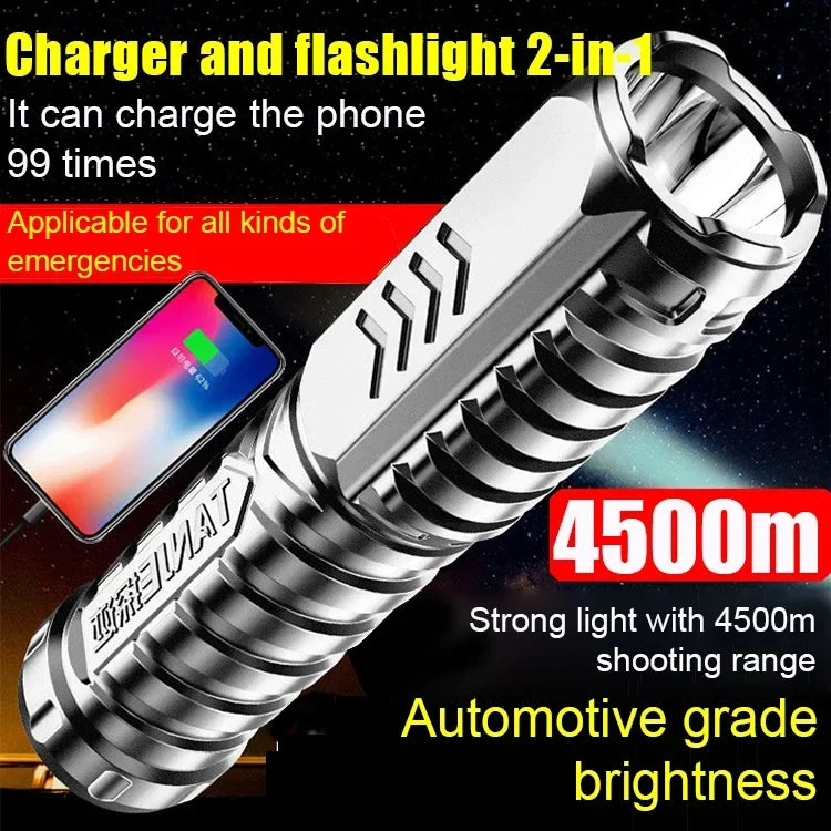 🔥Hot sa;e🔥Multifunctional Rechargeable Flashlight