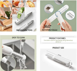 (Summer Hot Sale - 50% OFF)3 in 1 Multifunctional Rotary Paring Knife