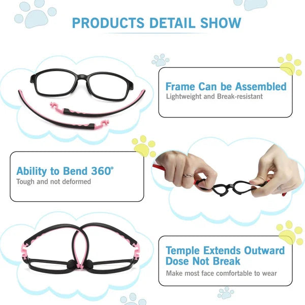 Anti-blue Light Glasses-Perfect For Age From 01 to 16 Years