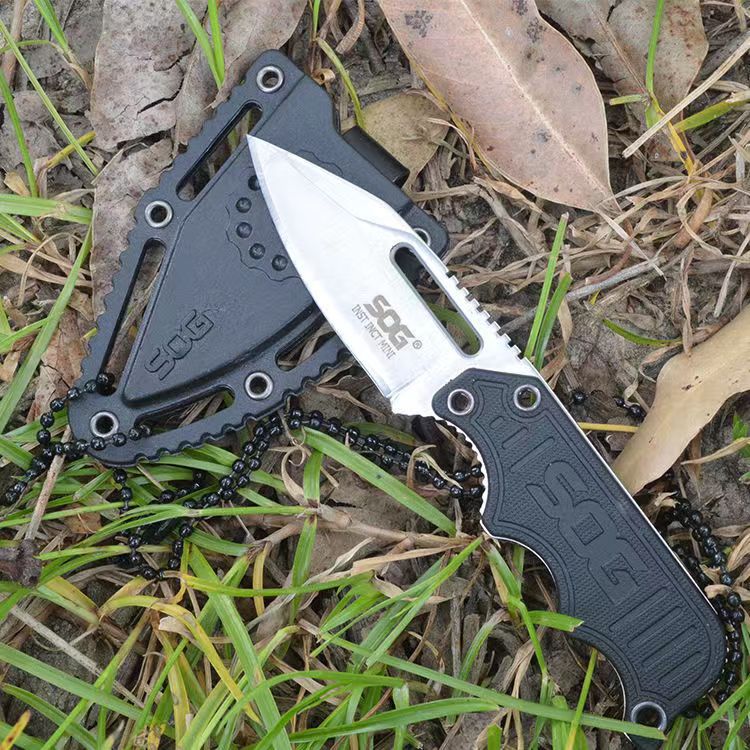 Mini tactical straight blade knife