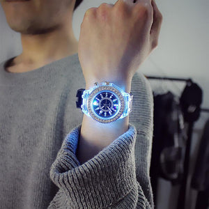 【Designed by French romantic masters】GENEVA Colorful Luminous Couple Watch