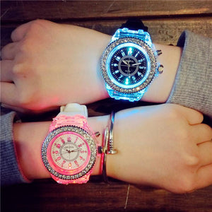 【Designed by French romantic masters】GENEVA Colorful Luminous Couple Watch