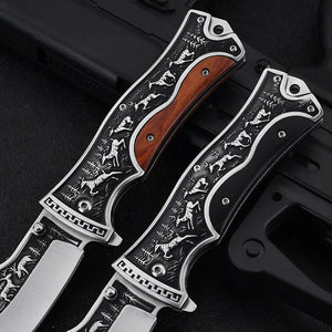 💥Last Day For 50% Off Discount💥High Hardness Sharp Embossing Folding Knife Multi-purpose Tool Knife