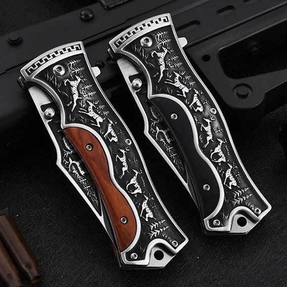 💥Last Day For 50% Off Discount💥High Hardness Sharp Embossing Folding Knife Multi-purpose Tool Knife