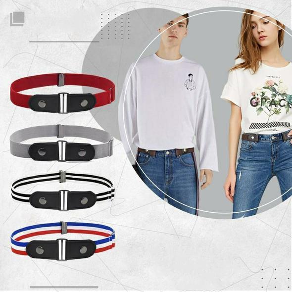 Buckle-free Invisible Elastic Waist Belts【The latest fashion trends in Europe and America】