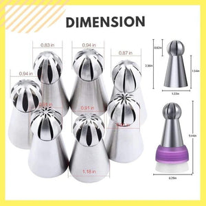 Cake Decor Piping Tips【Cash On Delivery + Local Stock (Express 3 Day Delivery)】